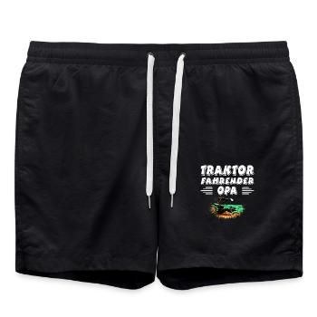 Traktor - Badeshorts - Schwarz - Vorne - AI Model Male 185 light (185cm)