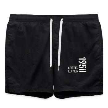 LIMITIERTE EDITION 1950 - Badeshorts - Schwarz - Vorne - AI Model Male 185 light (185cm)
