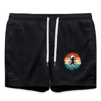 Badminton - Short de bain - noir - Devant - AI Model Male 185 light (185cm)