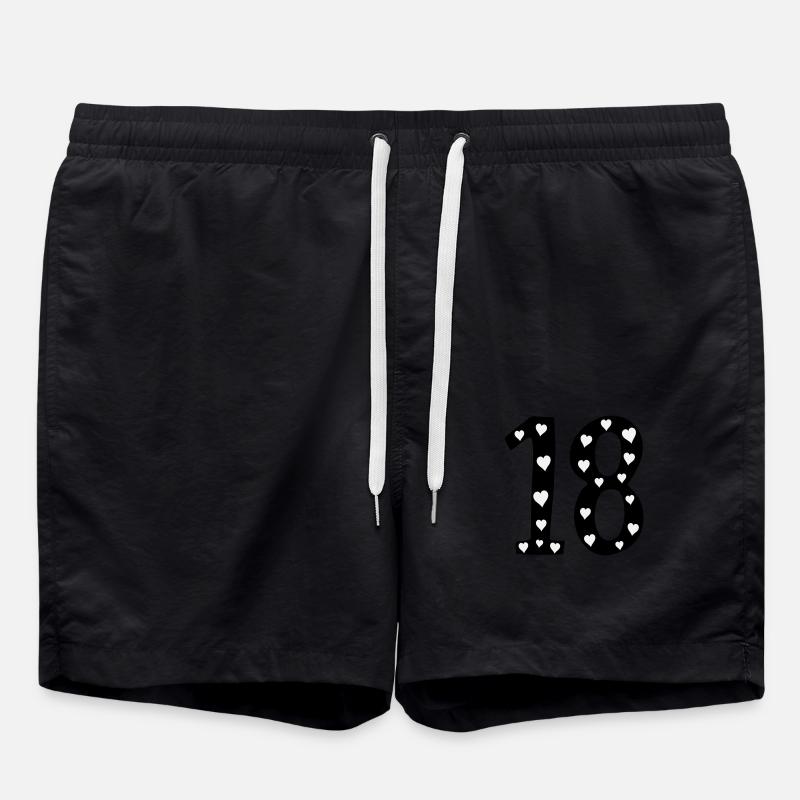 18 Anniversaire Coeur - Short de bain - noir
