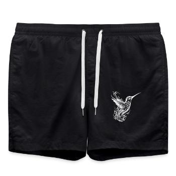 Lignes de tatouage exotiques Style Dream Hummingbird - Short de bain - noir - Devant - AI Model Male 185 light (185cm)