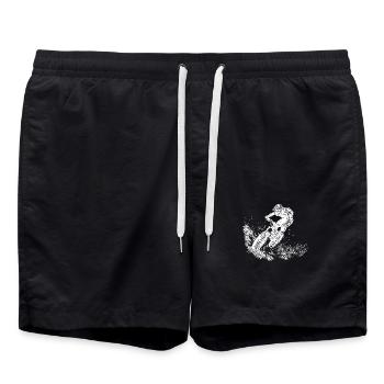 VTT vélo descente saut - Short de bain - noir - Devant - AI Model Male 185 light (185cm)