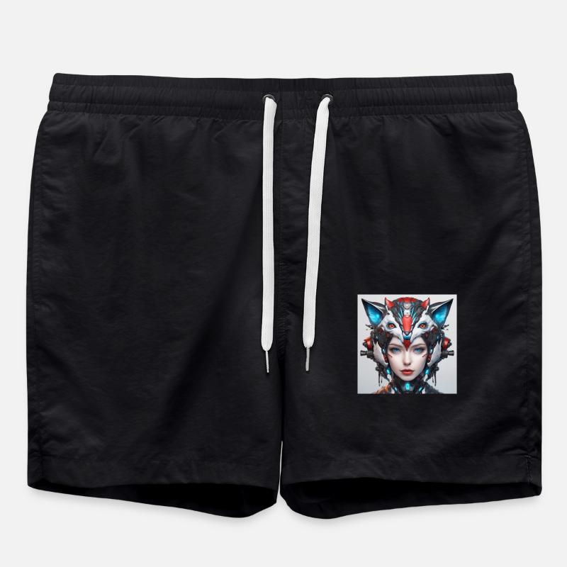 Human Fox - Swim Trunks - black