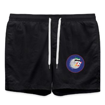 Agence spatiale syrienne - Short de bain - noir - Devant - AI Model Male 185 light (185cm)