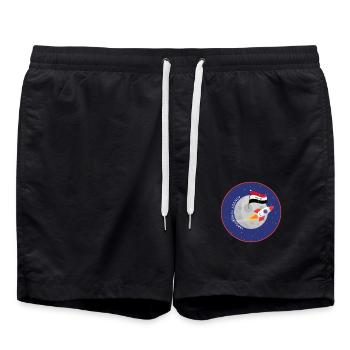 Agence spatiale irakienne - Short de bain - noir - Devant - AI Model Male 185 light (185cm)