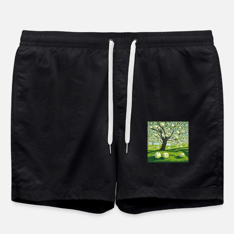 Falling Down - Swim Trunks - black
