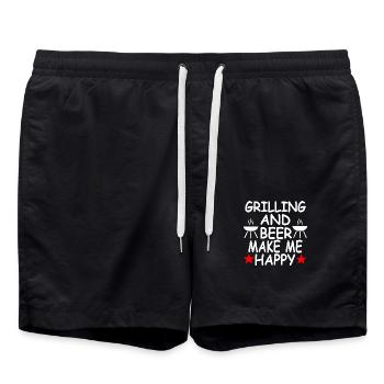 Grill - Swim Trunks - black - Front - AI Model Male 185 light (185cm)