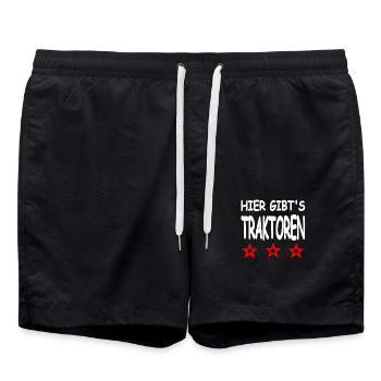Tracteurs - Short de bain - noir - Devant - AI Model Male 185 light (185cm)