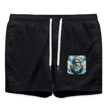 Poséidon - Short de bain - noir - Devant - AI Model Male 185 light (185cm)