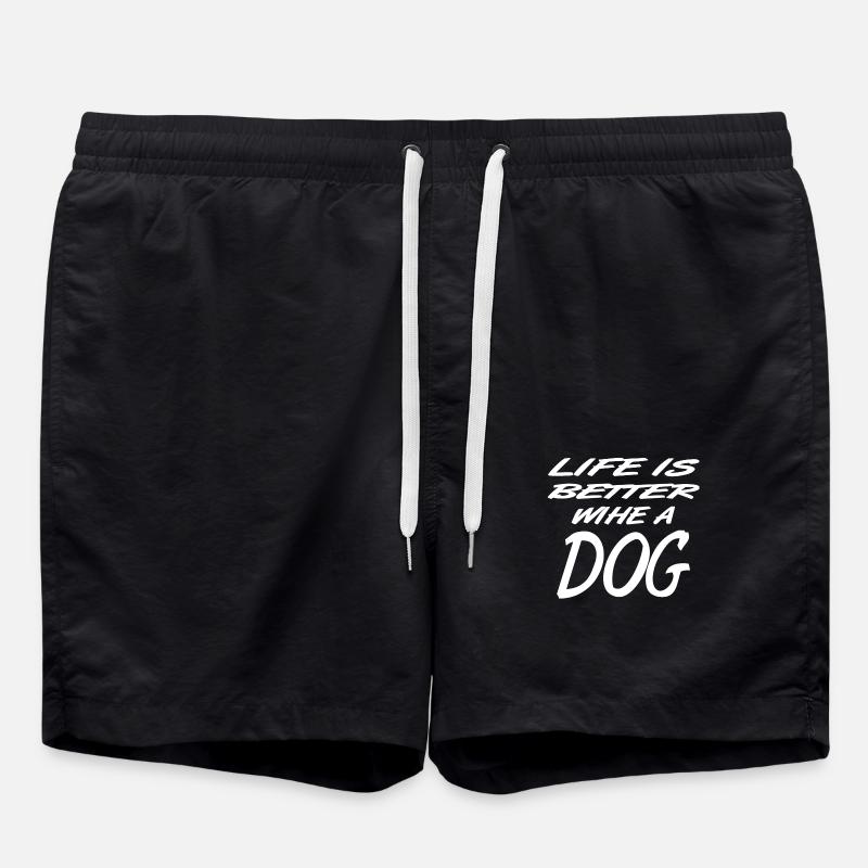 Chien - Short de bain - noir