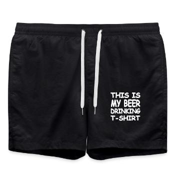 Bière - Short de bain - noir - Devant - AI Model Male 185 light (185cm)