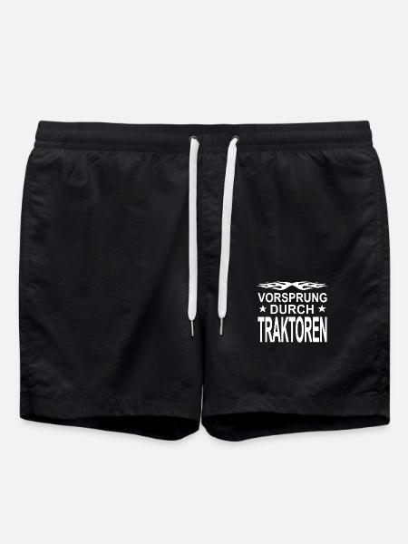 Traktor - Badeshorts - Schwarz