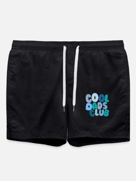 Cool Dads Club Blue - Swim Trunks - black