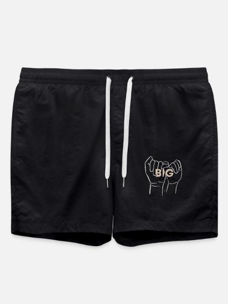 Big Sister, Sibling Design - Swim Trunks - black