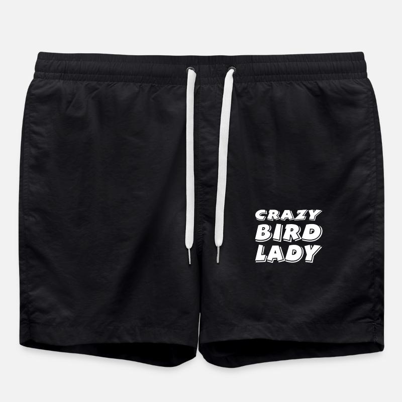 Bird - Swim Trunks - black