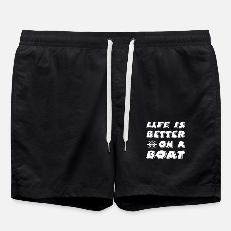 Boat - Swim Trunks - black