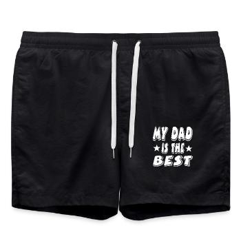 Father - Swim Trunks - black - Front - AI Model Male 185 light (185cm)
