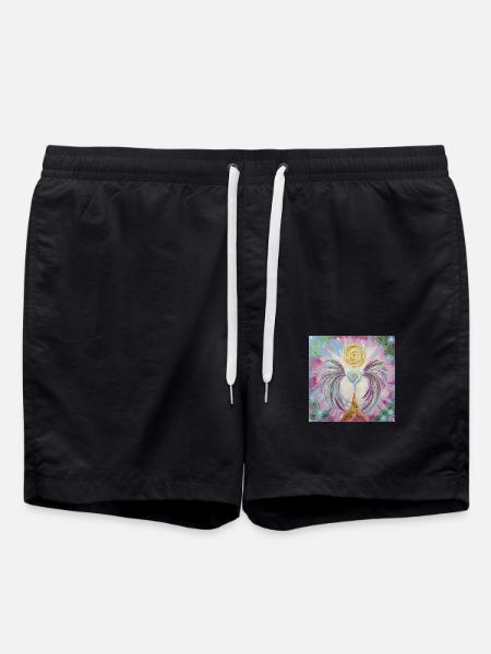 Herzengel Lichtleben - Badeshorts - Schwarz