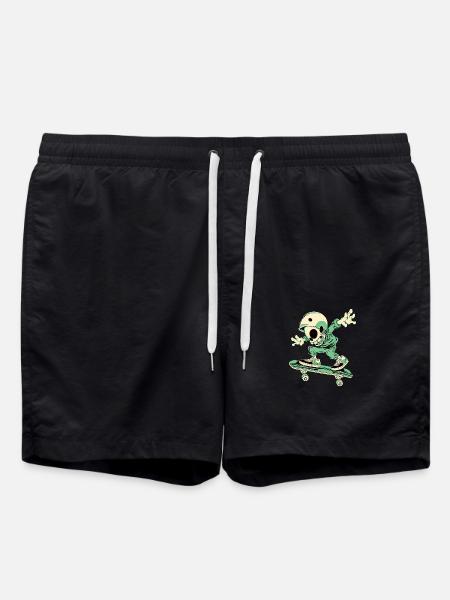 Skater Skully - Badeshorts - Schwarz
