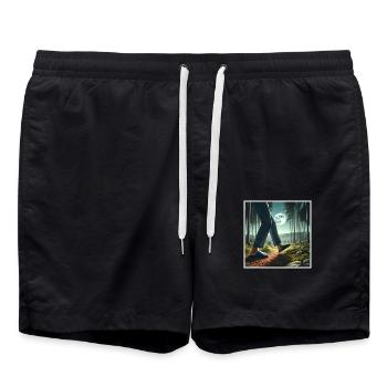 Syndrome des jambes sans repos - Short de bain - noir - Devant - AI Model Male 185 light (185cm)
