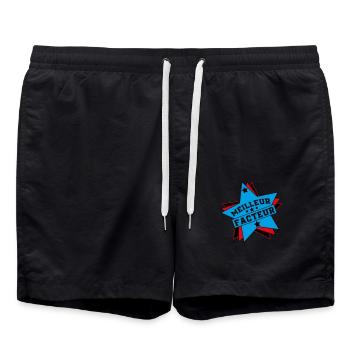 BEST FACTOR - Swim Trunks - black - Front - AI Model Male 185 light (185cm)