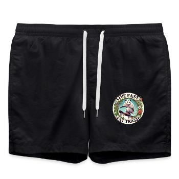 Manger des déchets - Short de bain - noir - Devant - AI Model Male 185 light (185cm)