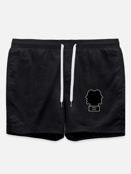 Janus Head - Swim Trunks - black