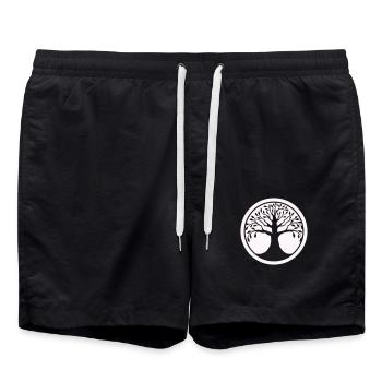 baum des lebens - Badeshorts - Schwarz - Vorne - AI Model Male 185 light (185cm)