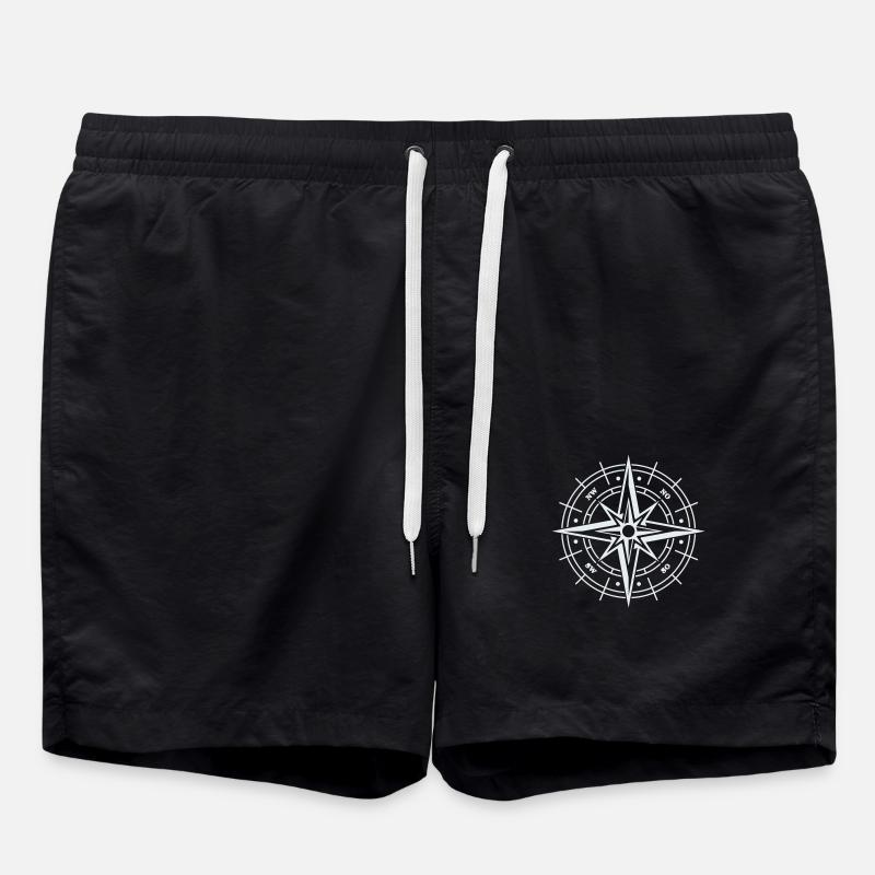 compass - Swim Trunks - black
