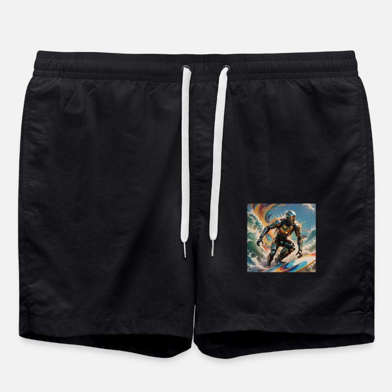 Surfrobot - Badeshorts - Schwarz