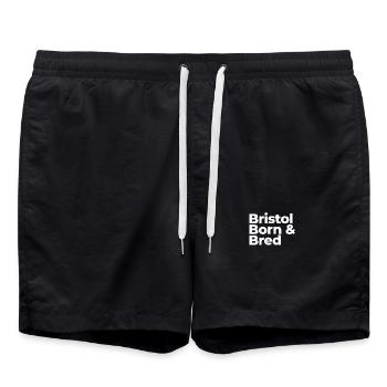 Bristol Born Bred - Swim Trunks - black - Front - AI Model Male 185 light (185cm)