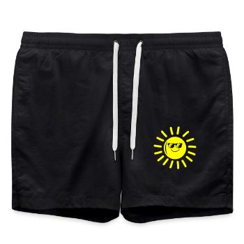 sun cool - Swim Trunks - black - Front - AI Model Male 185 light (185cm)