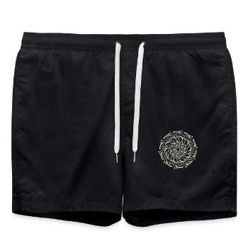 A sun flower - Swim Trunks - black - Front - AI Model Male 185 light (185cm)