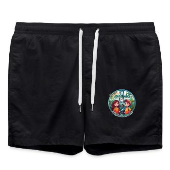 ADNP Adolescent - Short de bain - noir - Devant - AI Model Male 185 light (185cm)