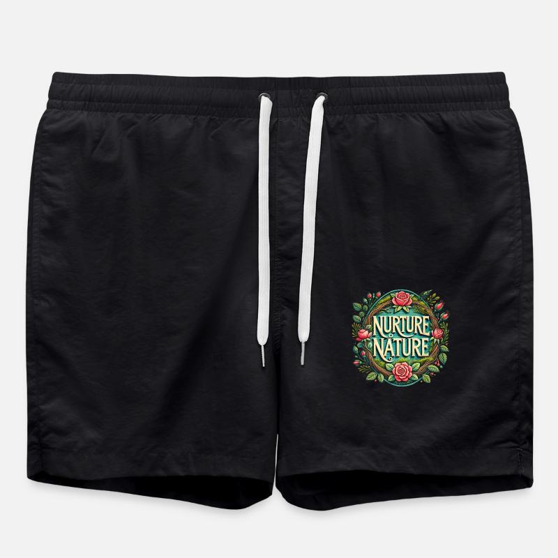 Nourrissez la nature - Short de bain - noir
