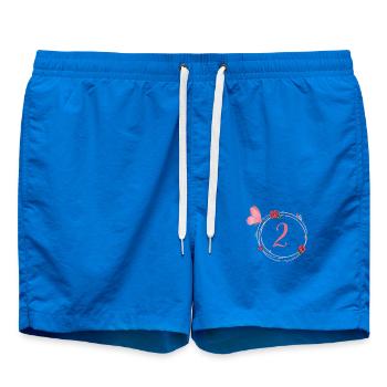2e anniversaire papillon et fleurs fillettes - Short de bain - cobalt blue - Devant