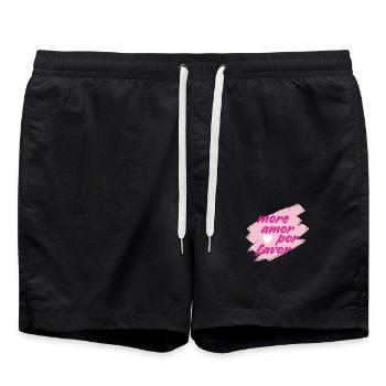 more amor - Badeshorts - Schwarz - Vorne - AI Model Male 185 light (185cm)