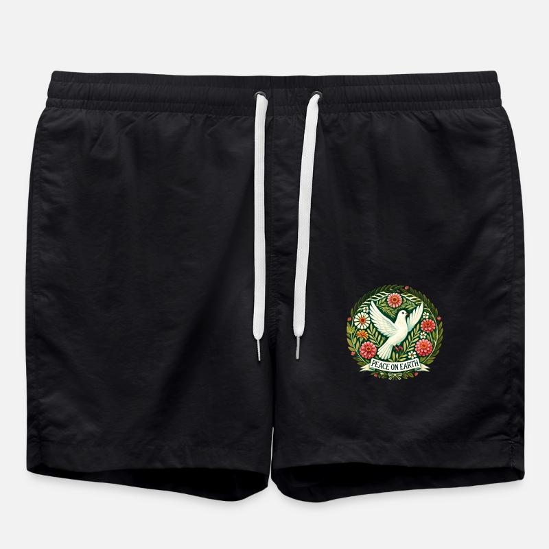 Peace on Earth - Swim Trunks - black