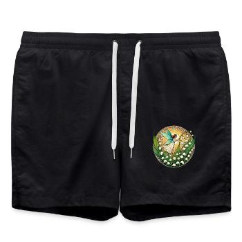 Fée muguet - Short de bain - noir - Devant - AI Model Male 185 light (185cm)