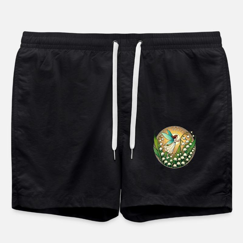 Maiglöckchen Fee - Badeshorts - Schwarz