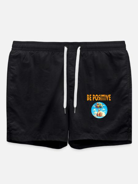 Be Positive - Swim Trunks - black