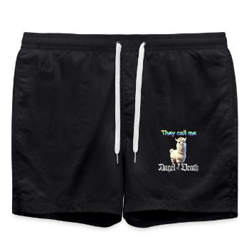 Ange de la mort - Short de bain - noir - Devant - AI Model Male 185 light (185cm)
