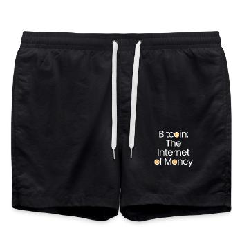 L’Internet de l’argent - Short de bain - noir - Devant - AI Model Male 185 light (185cm)