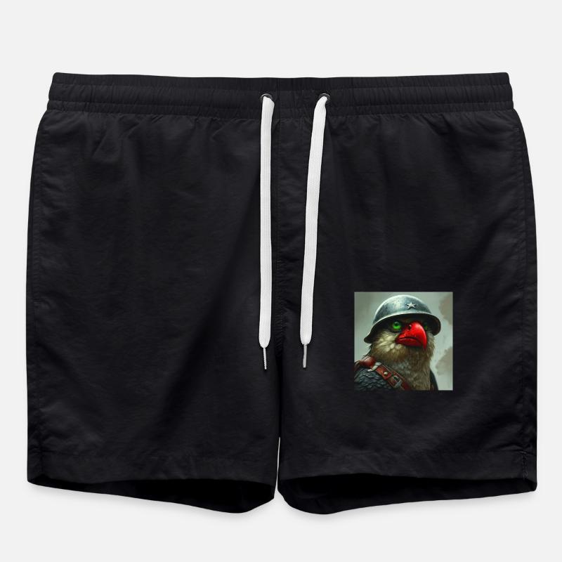 Bird Spy - Swim Trunks - black