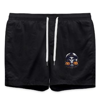 Süßes oder Saures? Dieses Shirt hat beides! - Badeshorts - Schwarz - Vorne - AI Model Male 185 light (185cm)