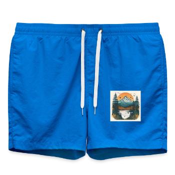 Mountains Calling : un design élégant pour les alpinistes - Short de bain - cobalt blue - Devant