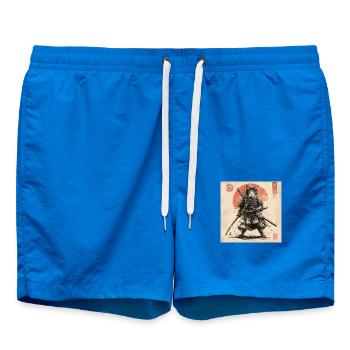 Chat Samouraï Japon Ukiyo-E - Short de bain - cobalt blue - Devant