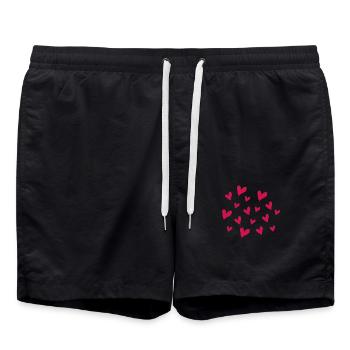 Cœur - Short de bain - noir - Devant - AI Model Male 185 light (185cm)