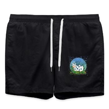 Vache - Short de bain - noir - Devant - AI Model Male 185 light (185cm)