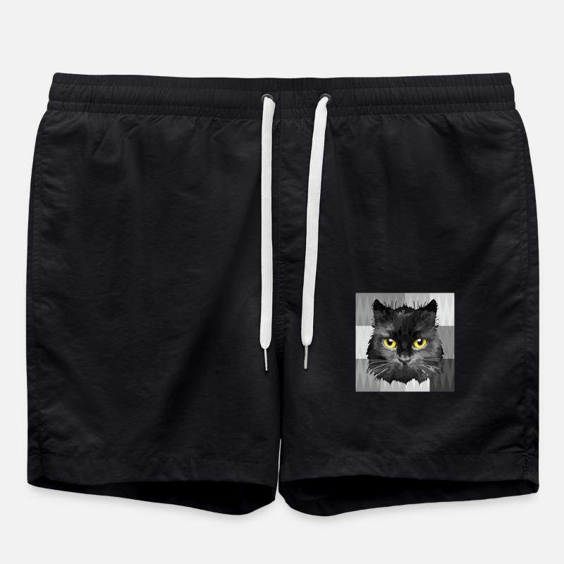 Chat - Short de bain - noir